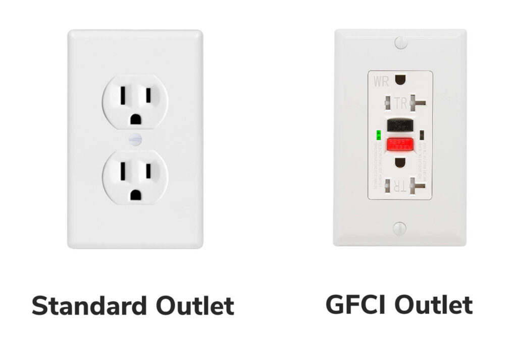 Standard versus GFCI outlets