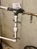 Model MG22 with hammer arrestor and dual check valve with atmospheric vent